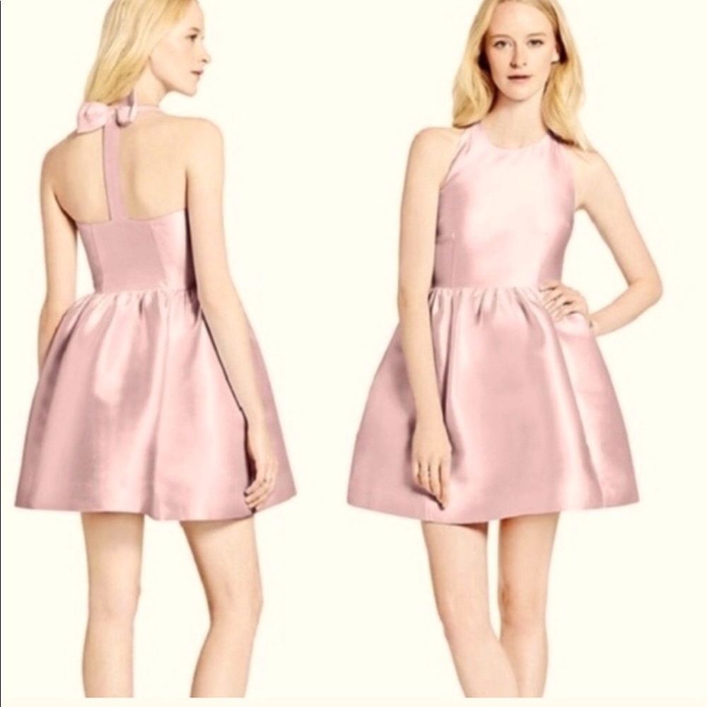 Kate Spade Faille bow back dress